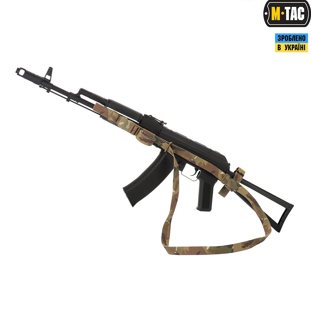 Ремень M-Tac оружейный трехточечный Multicam Фото 2